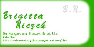 brigitta miczek business card
